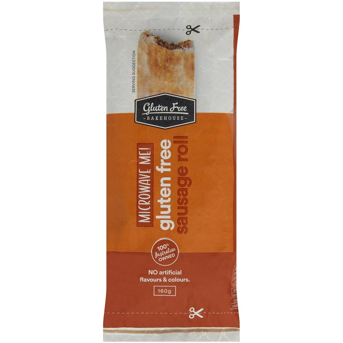 Gluten Free Bakehouse Microwave Me Sausage Roll 160g