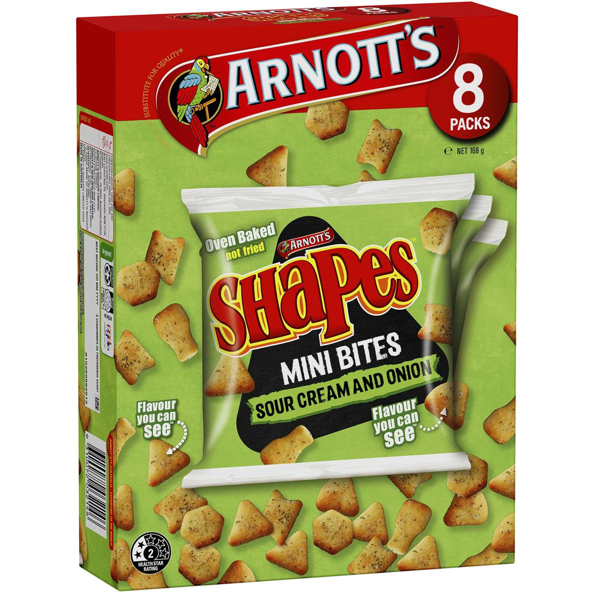 Arnott's Mini Bites Sour Cream and Onion 8 pack