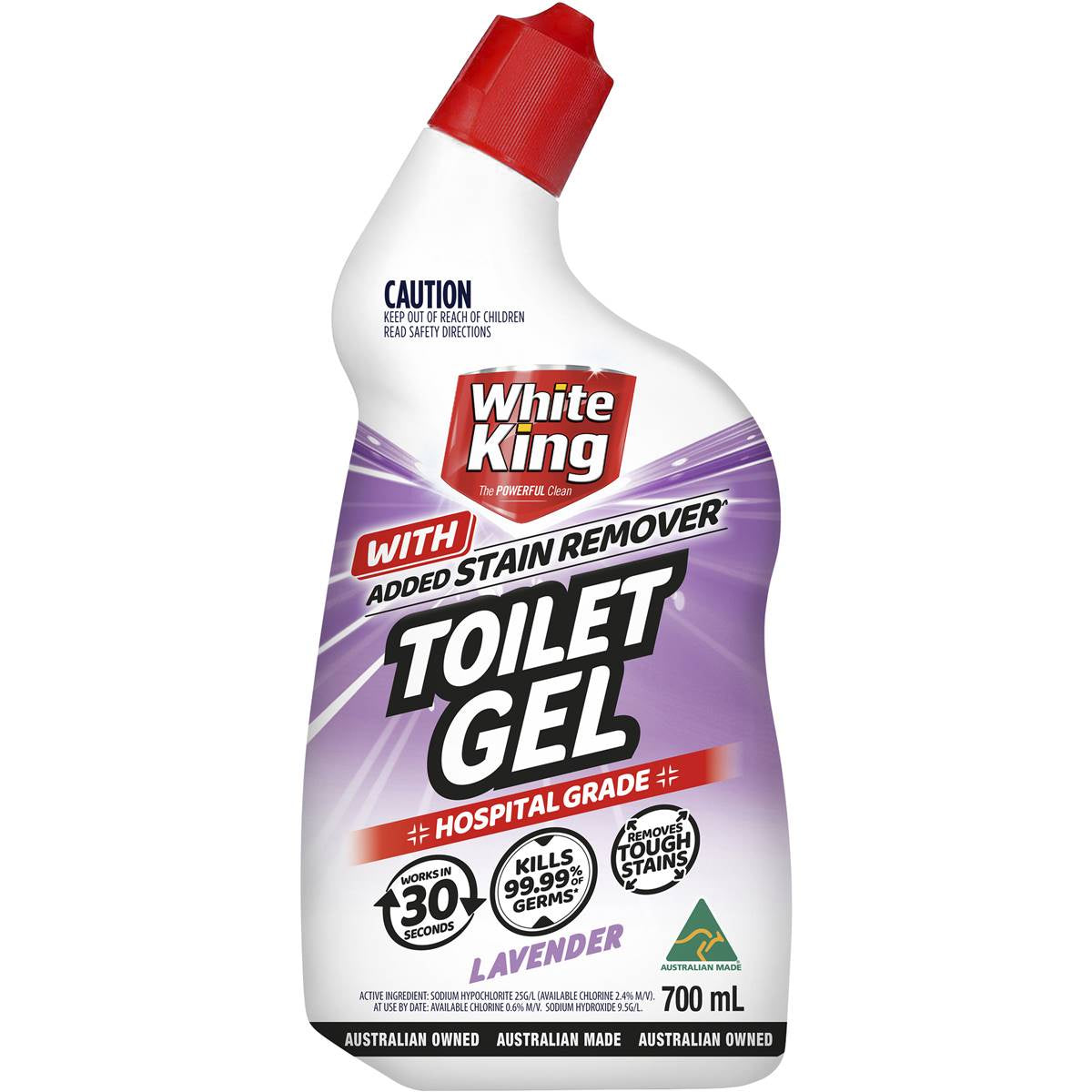 White King Toilet Gel Lavender 700mL