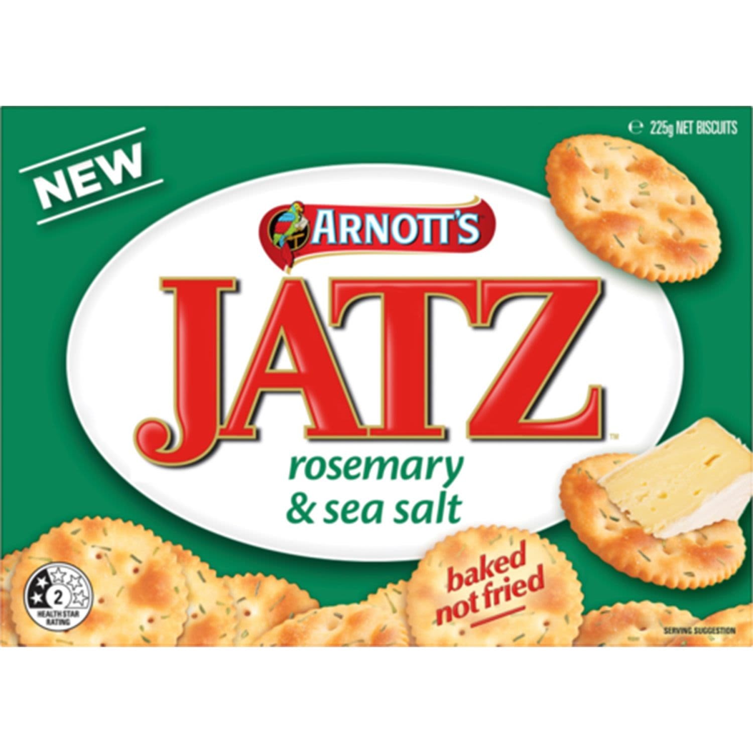 Arnotts Jatz Rosemary & Sea Salt 225g