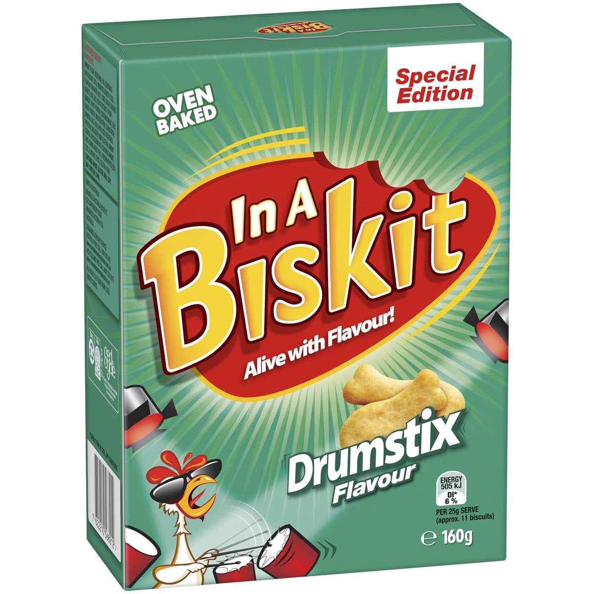 In a Biskit Drumstix Flavour 160g