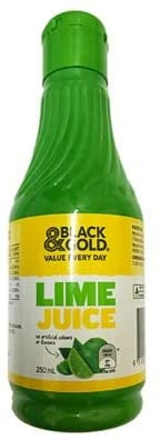 Black and Gold Lime Juice 250mL