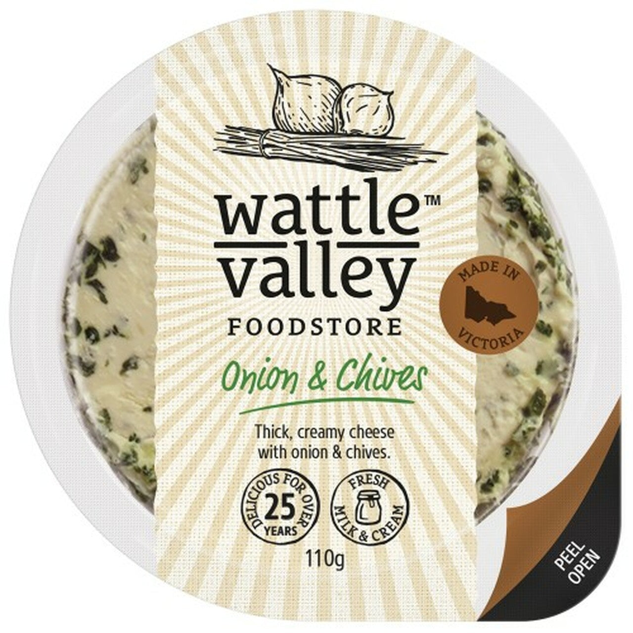 Wattle Valley Onion and Chives 110g