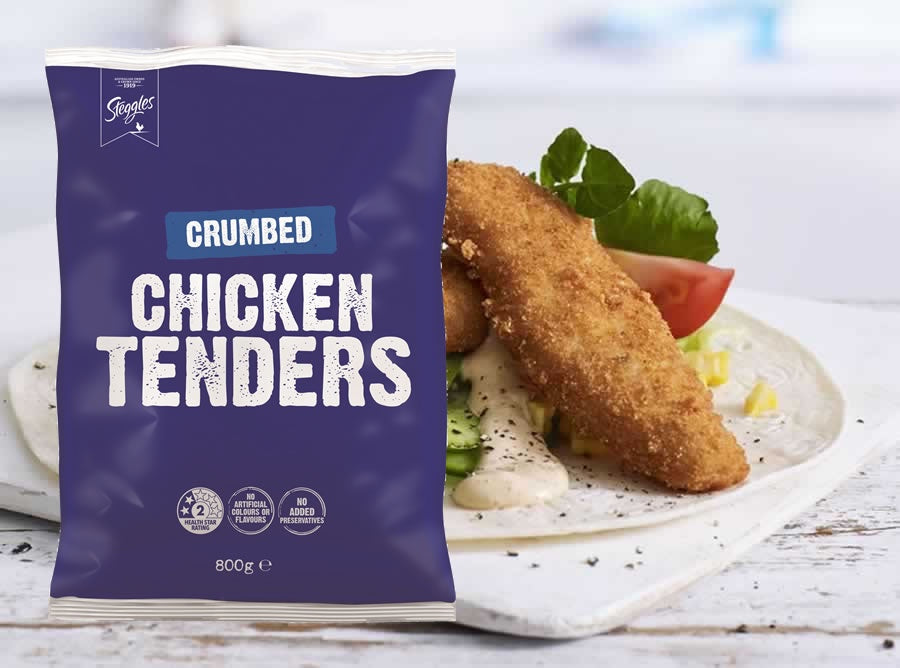 Steggles Crumbed Chicken Tenders 800g