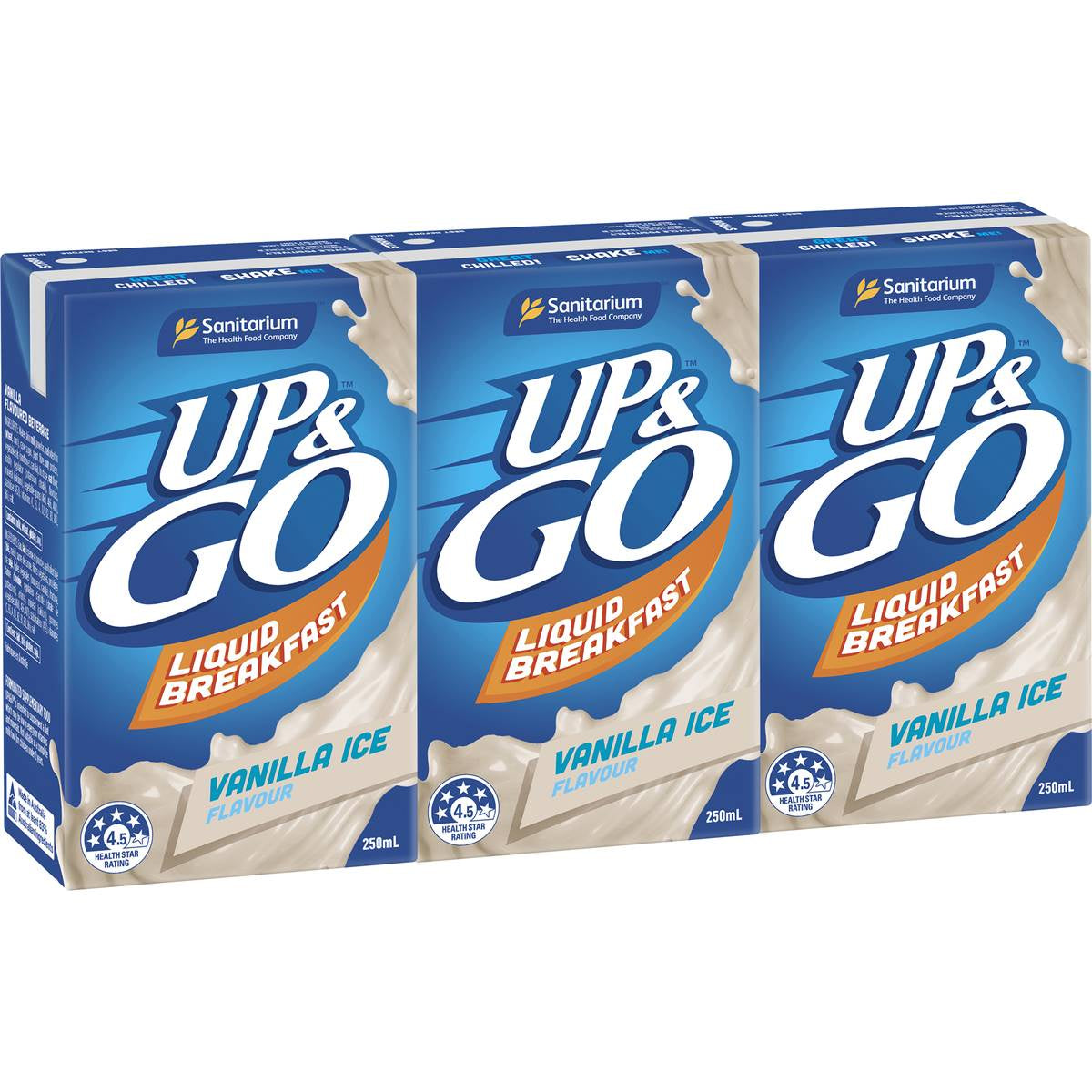 Sanitarium Up and Go Vanilla Ice Flavour 3pack