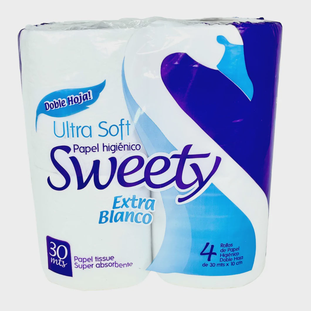 Sweety Ultra SoftToilet Tissue  2 ply 4pack