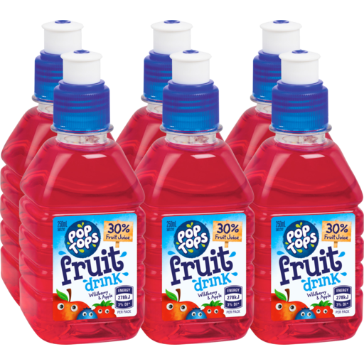 Pop Tops Wildberry and Apple 6 pack