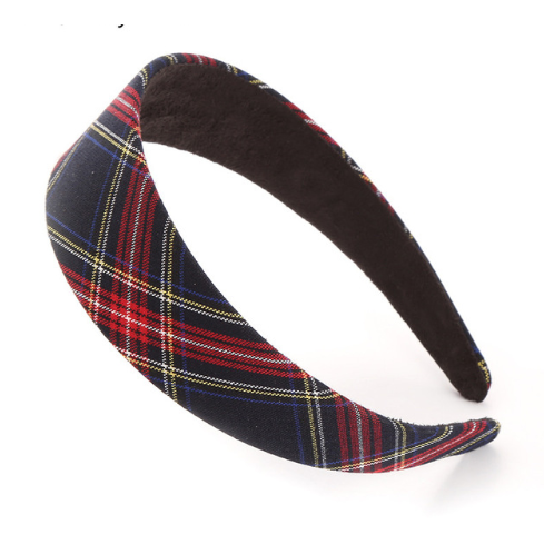 Headband Zoe Tartan Navy 1114