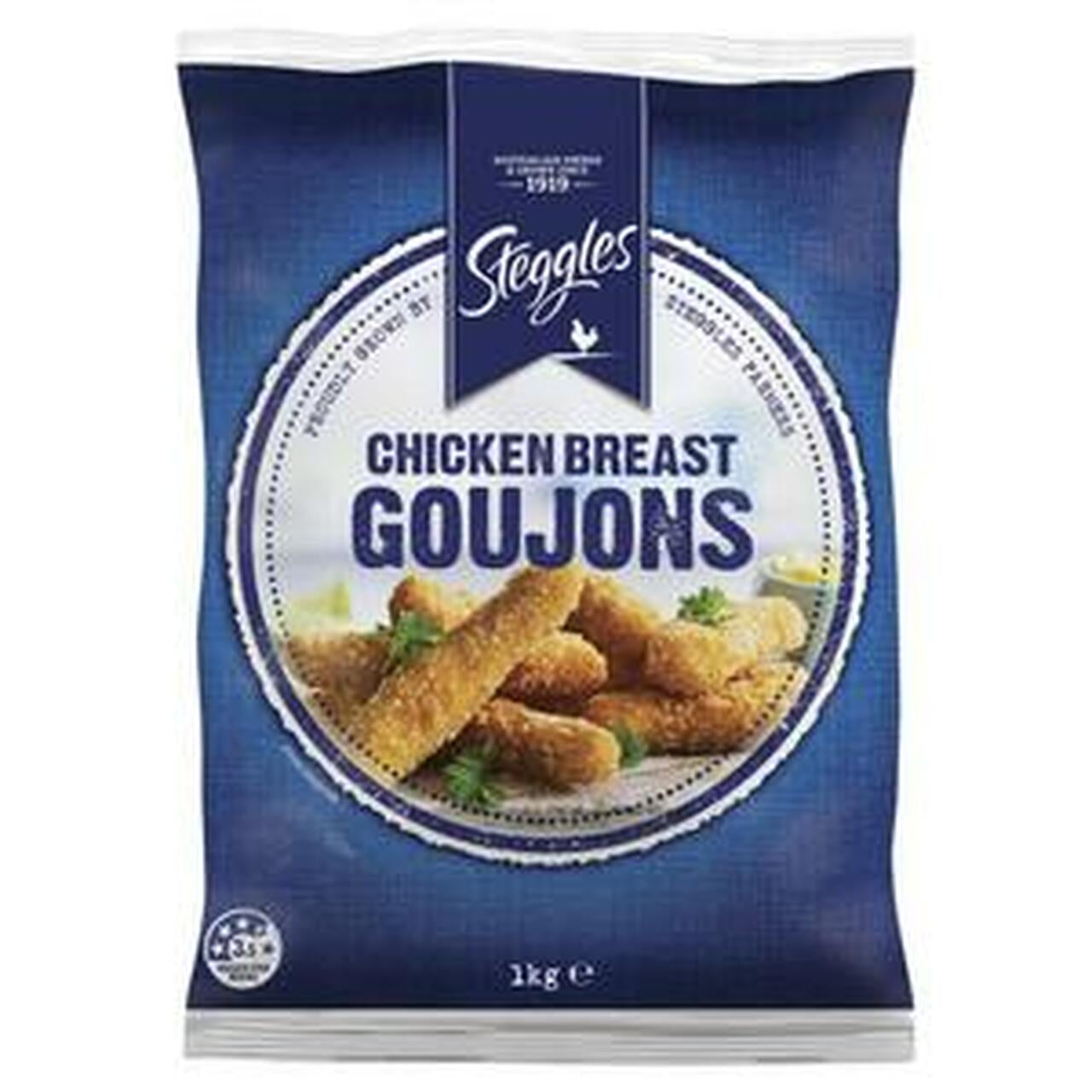 Steggles Chicken Breast Goujons Crumbed 1kg