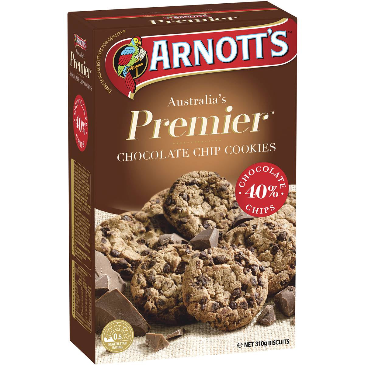 Arnott's Premier Chocolate Chip Cookies 310g