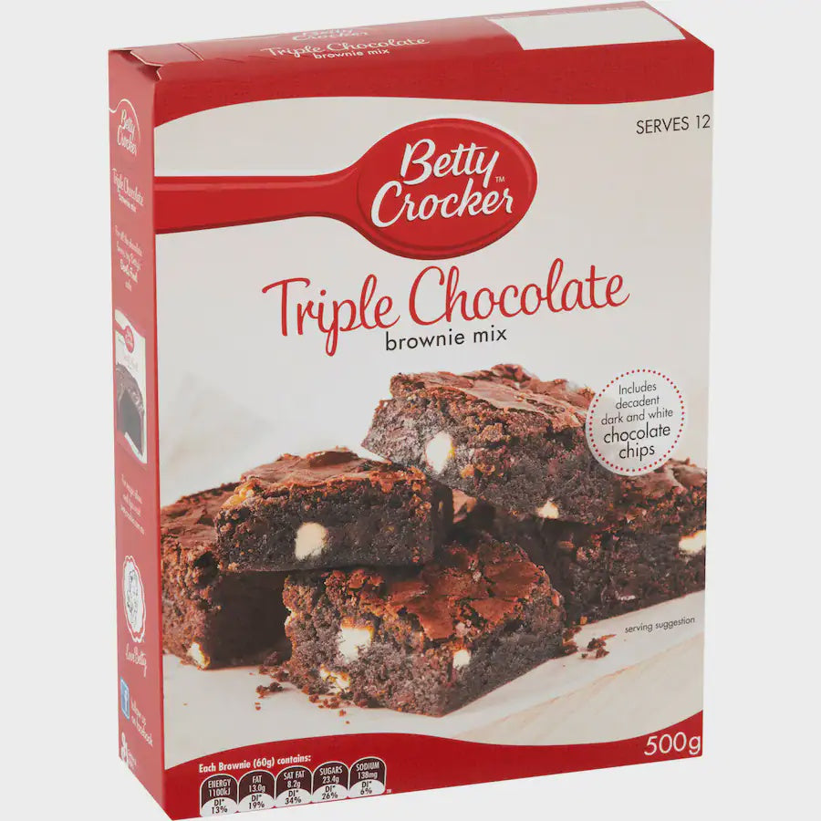 Betty Crocker Triple Chocolate Brownie Mix 500gm