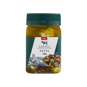 Coles Marinated Danish Feta 300gm