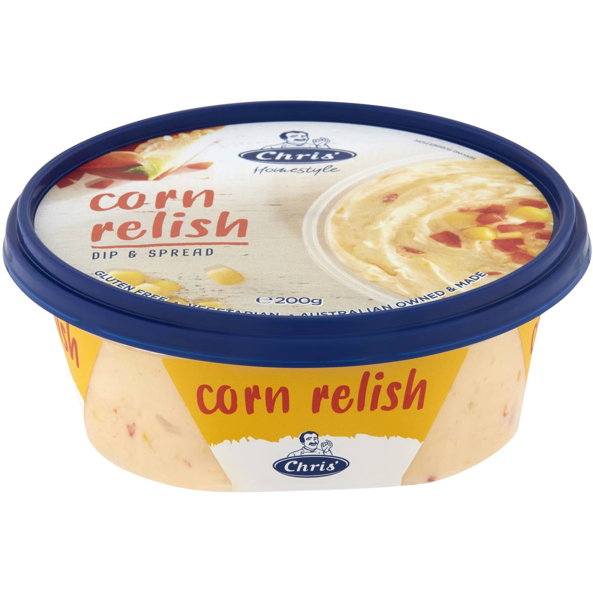 Chris' Homestyle Corn Relish Dip and Spread 200g