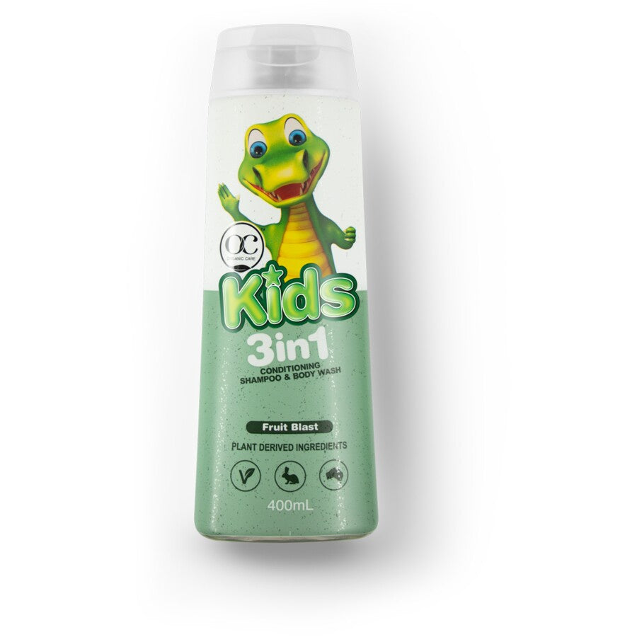 Organic Care Naturals Kids 3-in-1 Conditioning Shampoo and Body Wash Fruit Blast 400mL