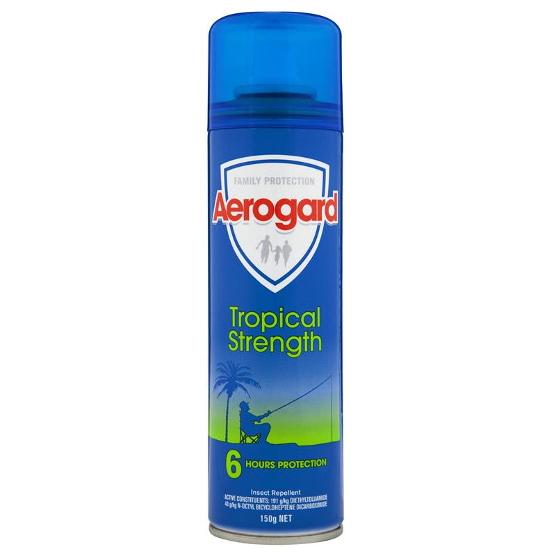 Aerogard Repellent Body Tropical Strength 150g