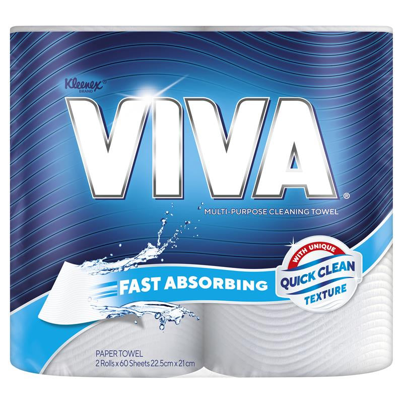 Viva Paper Towel Fast Absorbing 2 pack