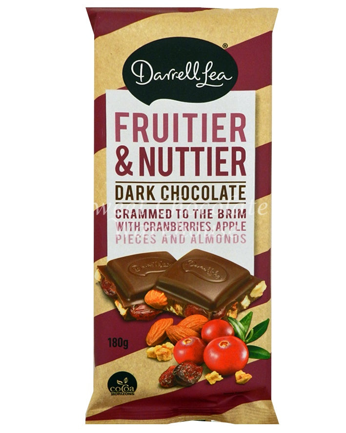 Darrell Lea Fruitier and Nuttier Dark Chocolate 180g