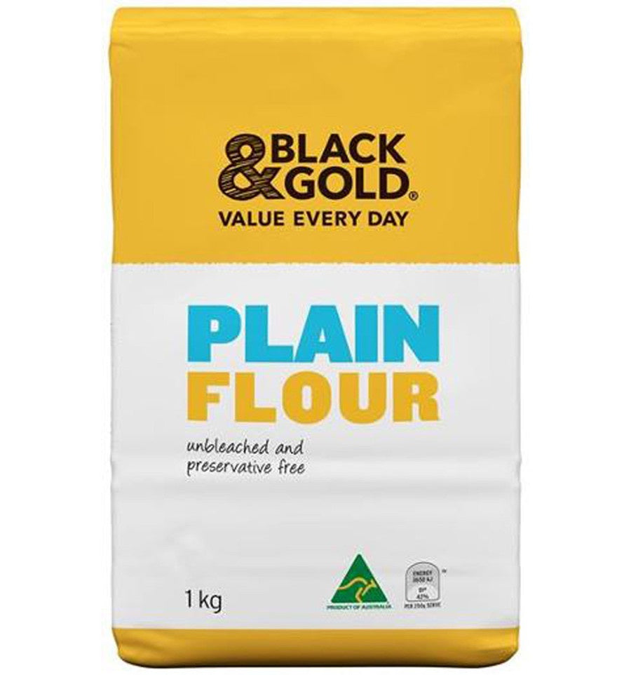 Black and Gold Plain Flour 1kg