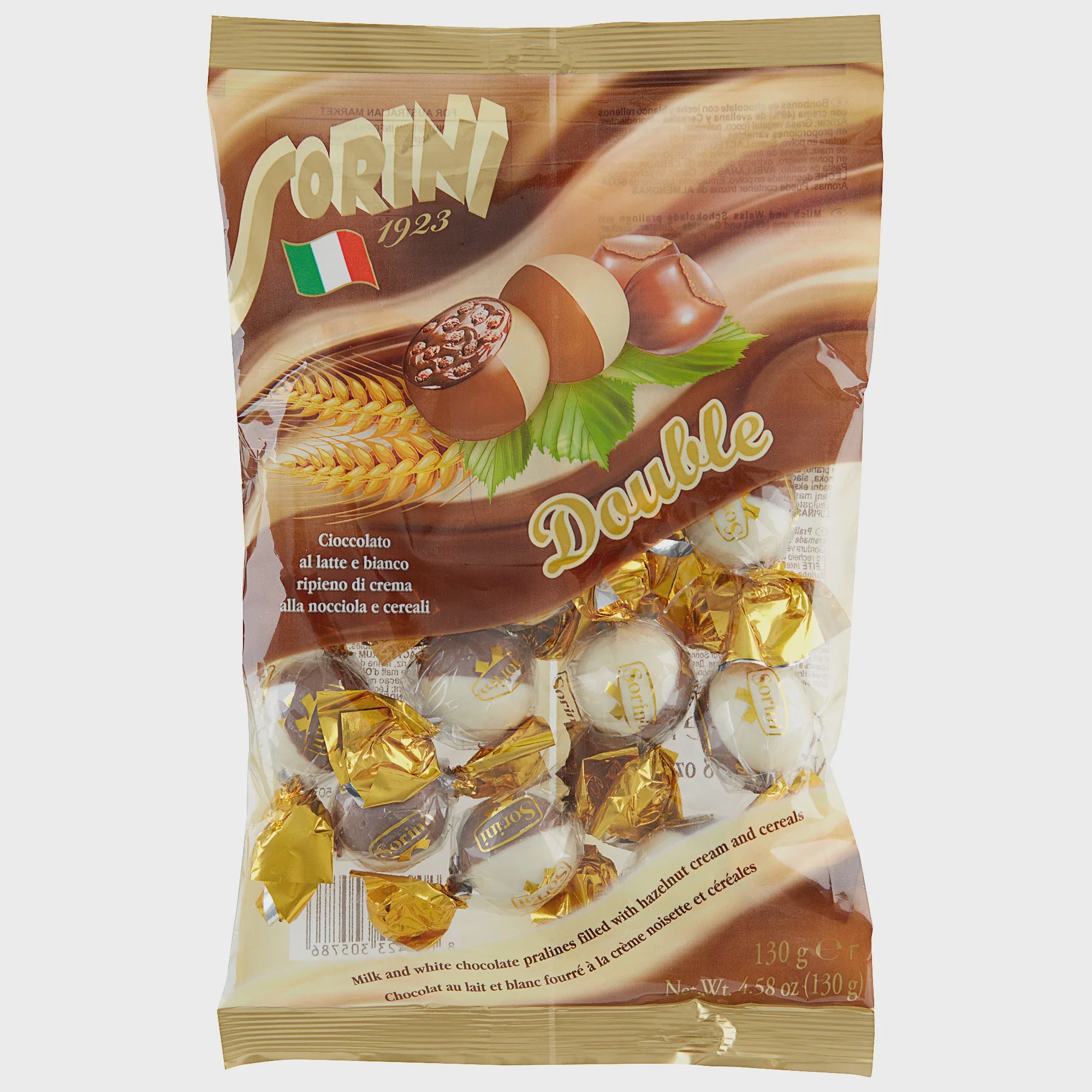 Sorini Milk and White Chocolate Praline 130g