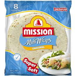 Mission Mini Wraps Original 8 pack 384g