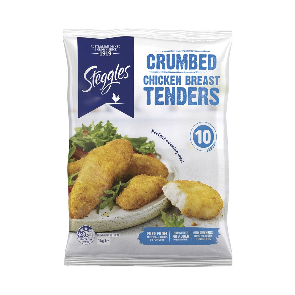 Steggles Crumbed Chicken Tenders 1kg