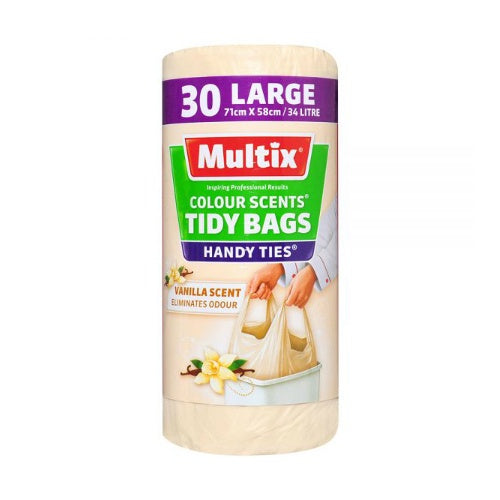 Multix Tidy Bags Vanilla Scent 34L 30 pack