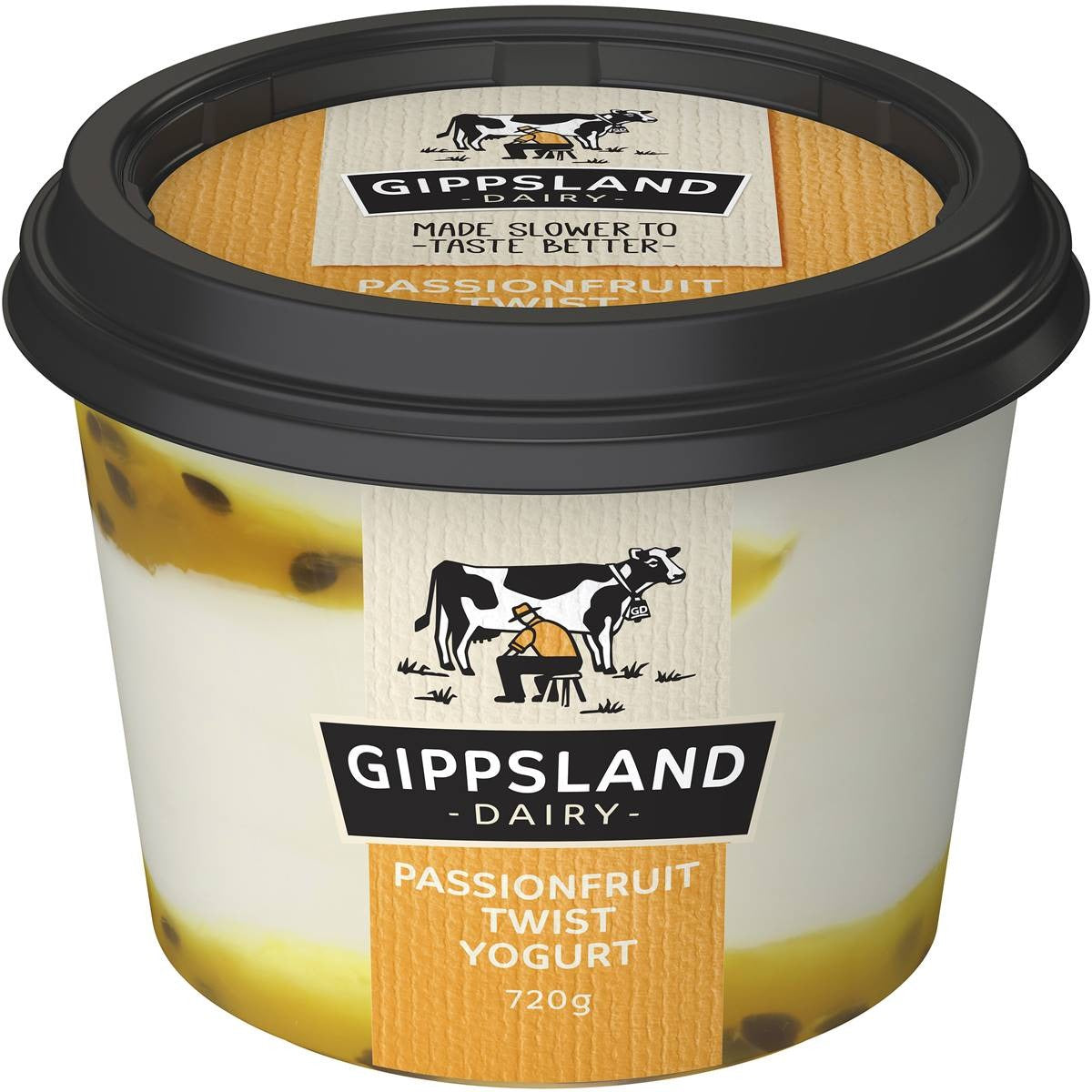 Gippsland Dairy  Passionfruit Twist Yoghurt 720g