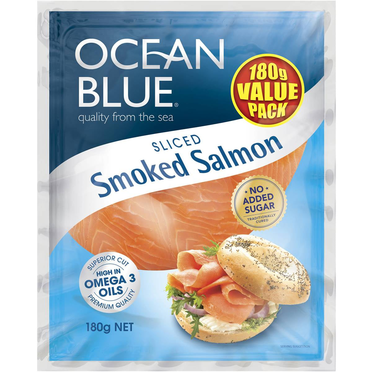 Ocean Blue Smoked Salmon 180g