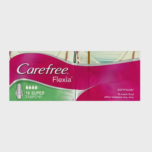 Carefree Flexia Super Tampons 16 pack