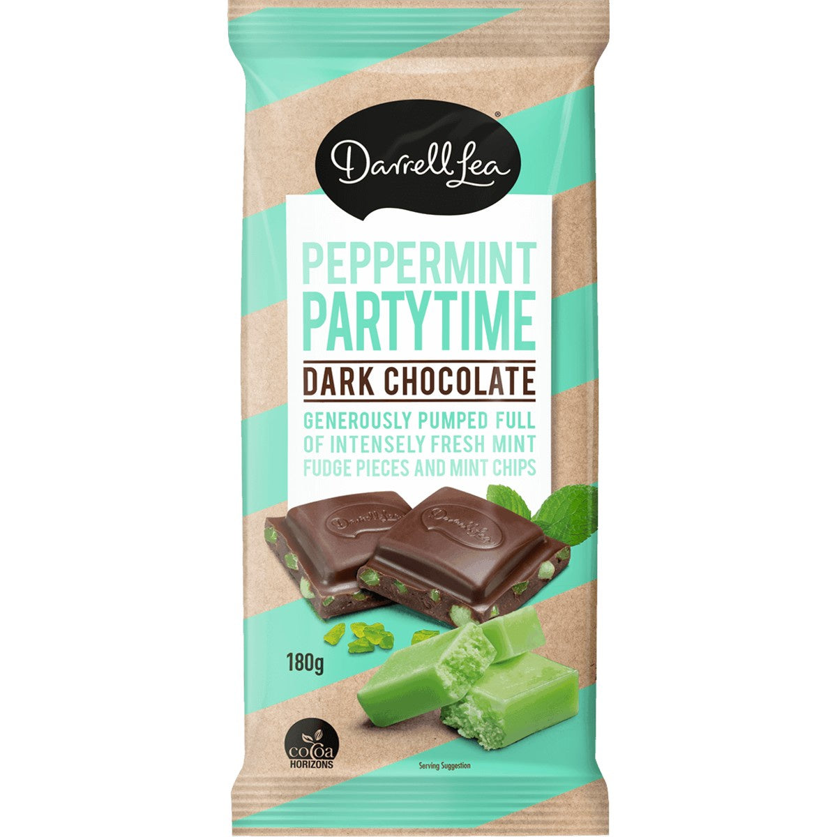 Darrell Lea Peppermint Partytime Dark Chocolate 180g