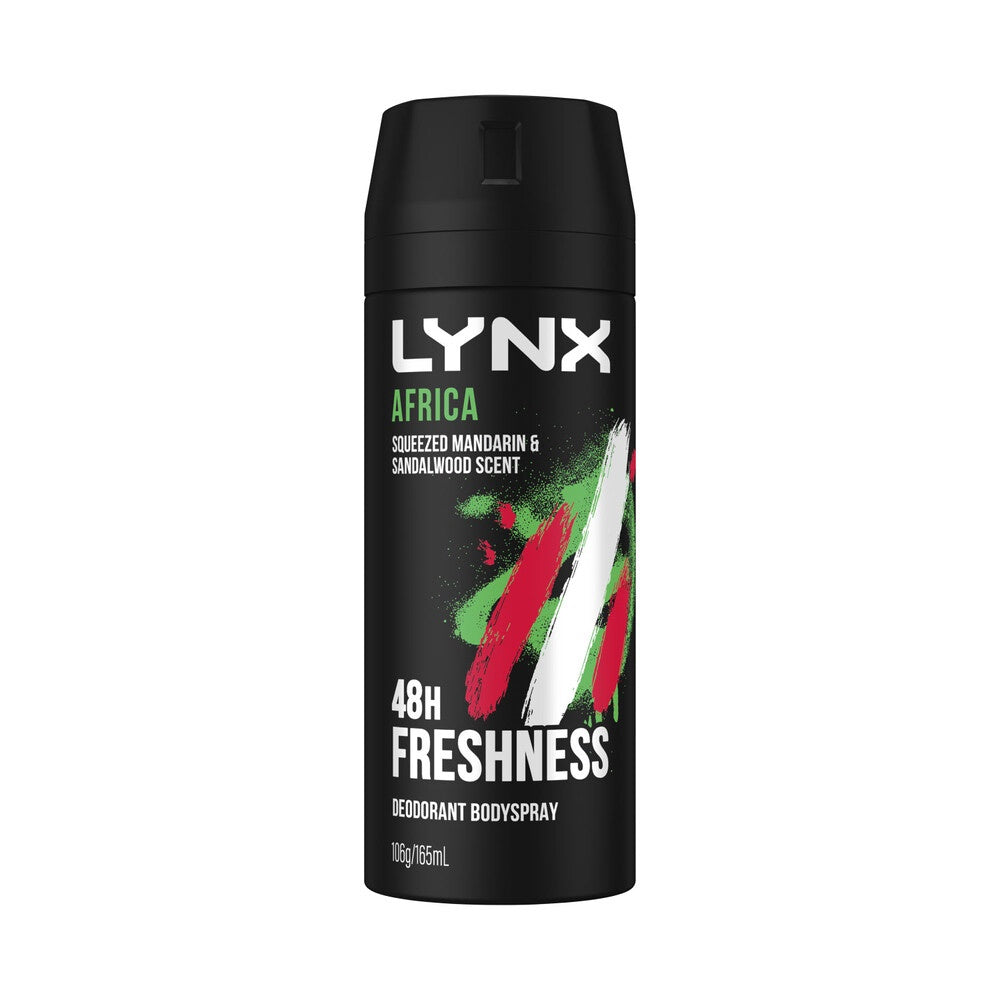 Lynx Aerosol Deodorant Africa 165mL