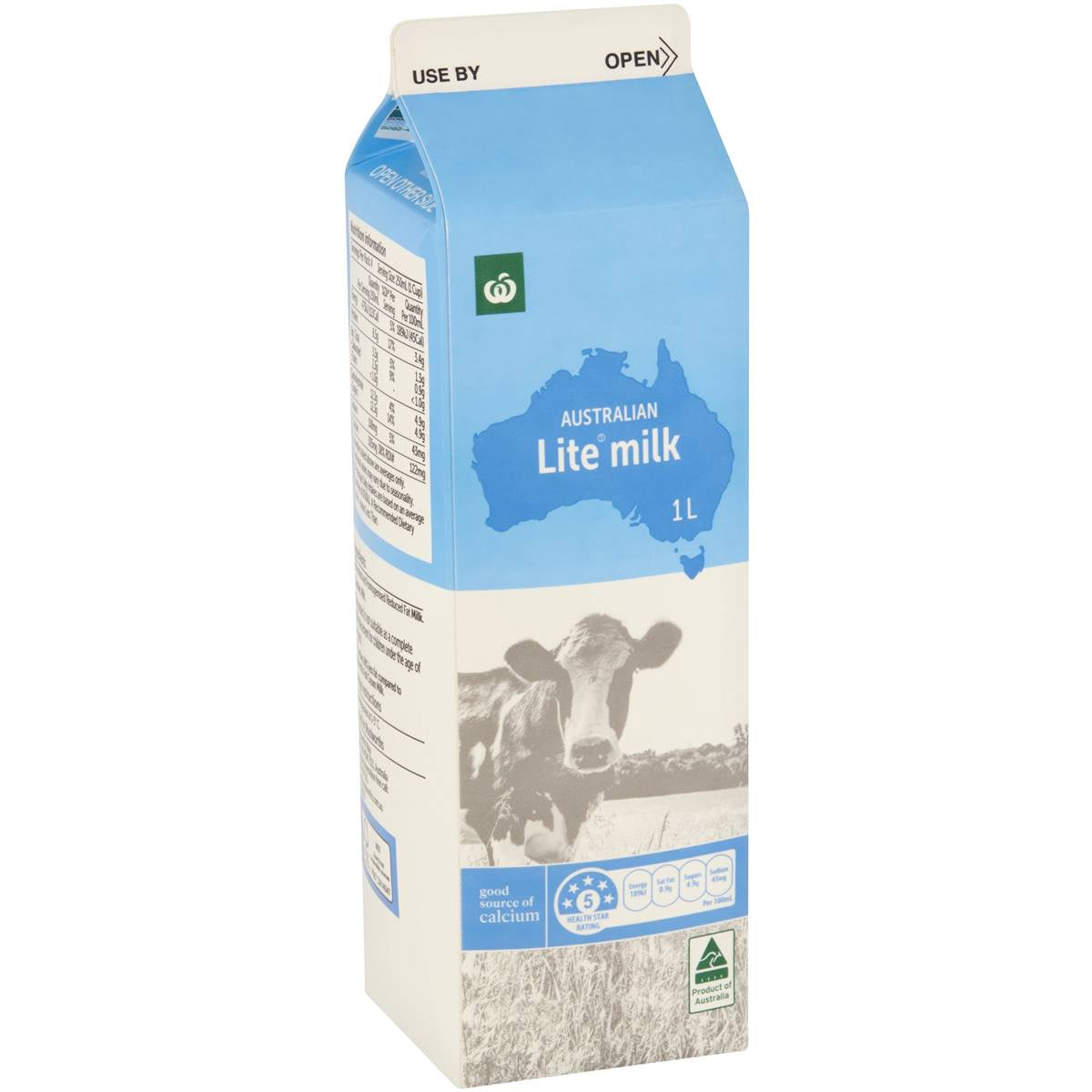 Woolworths Milk DR Lite 1L