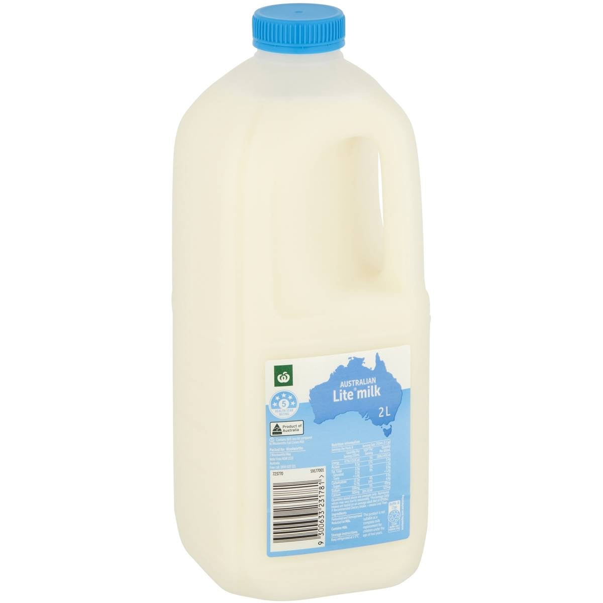 Woolworths Milk DR Lite 2L