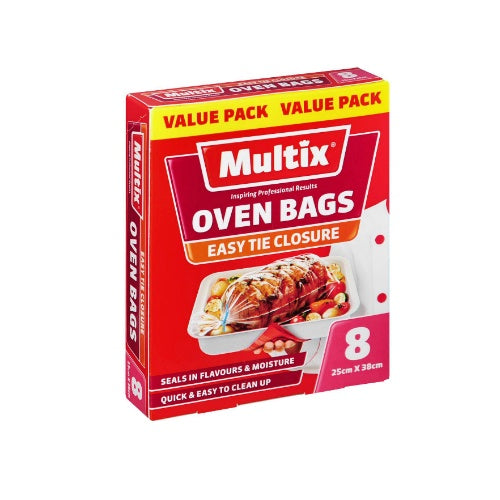 Multix Oven Bags 25x38cm 8 pack