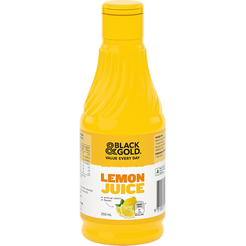 Black and Gold Lemon Juice 250mL