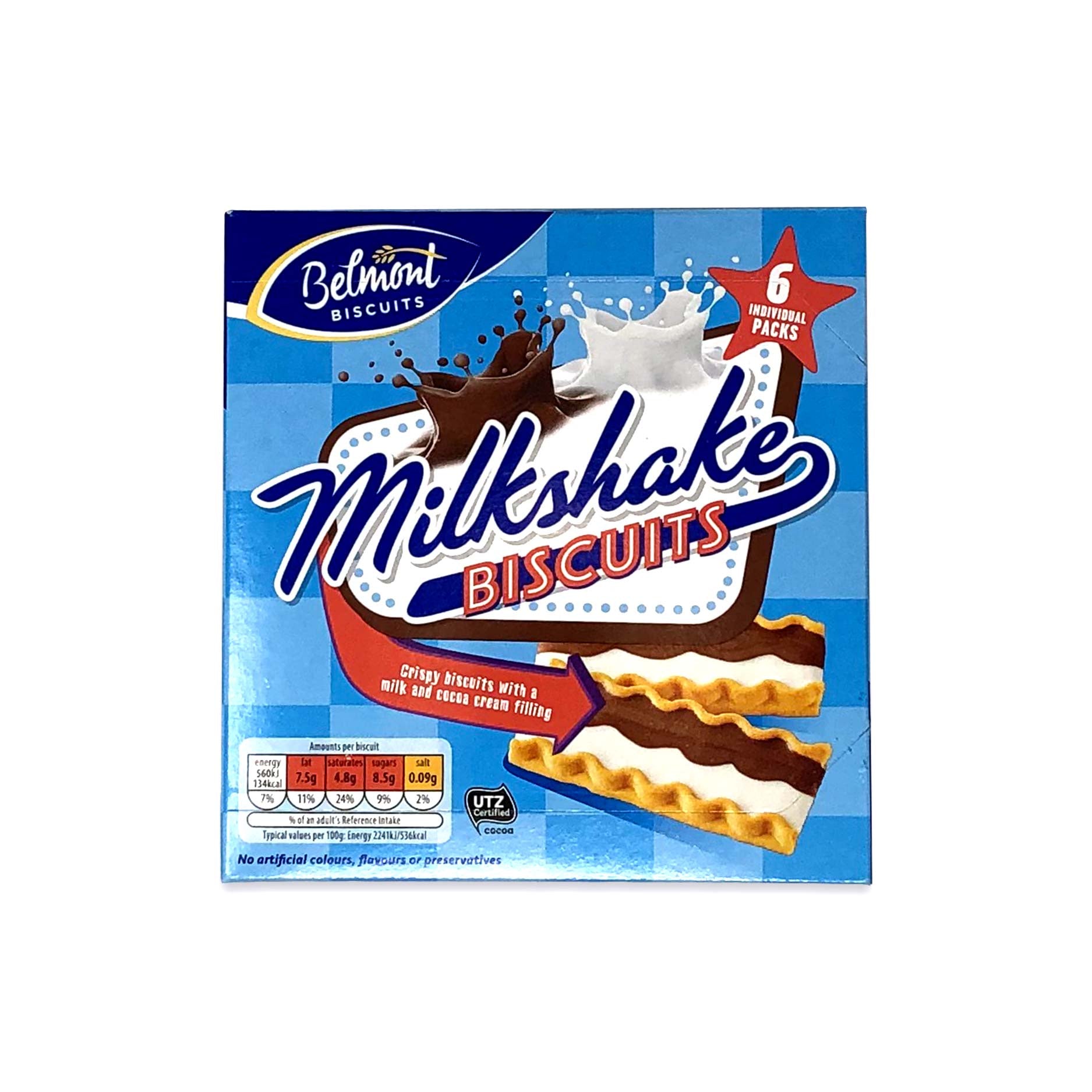 Belmont Biscuit Co Skadoos - Milkshake 6pk 150g