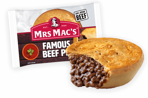 Mrs Mac's Famous Beef Pie Individually Wrapped