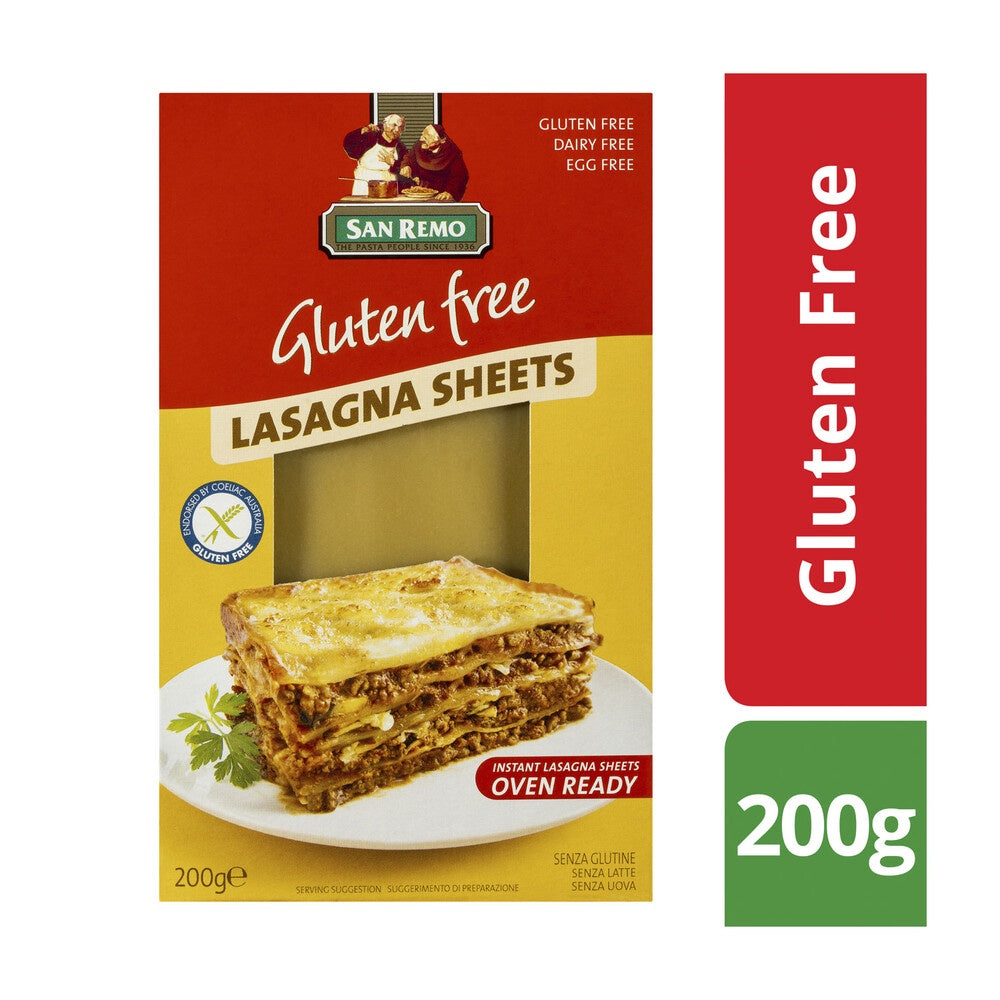 San Remo Gluten Free Lasagna Sheets 200g