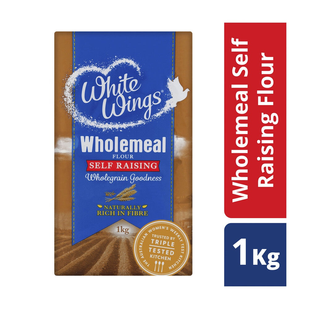 White Wings Wholemeal Self Raising Flour 1kg