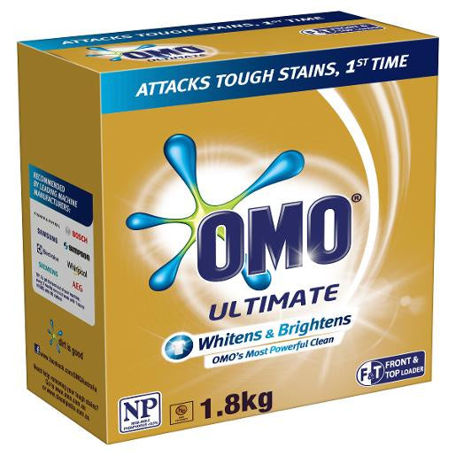 Omo Laundry Powder Front & Top Loader Ultimate 1.8kg