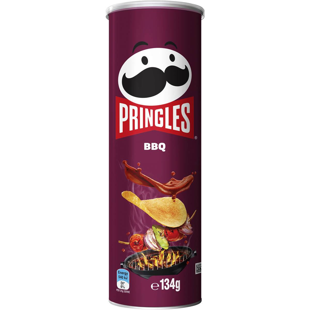 Pringles Stacked Potato Chips BBQ 134g