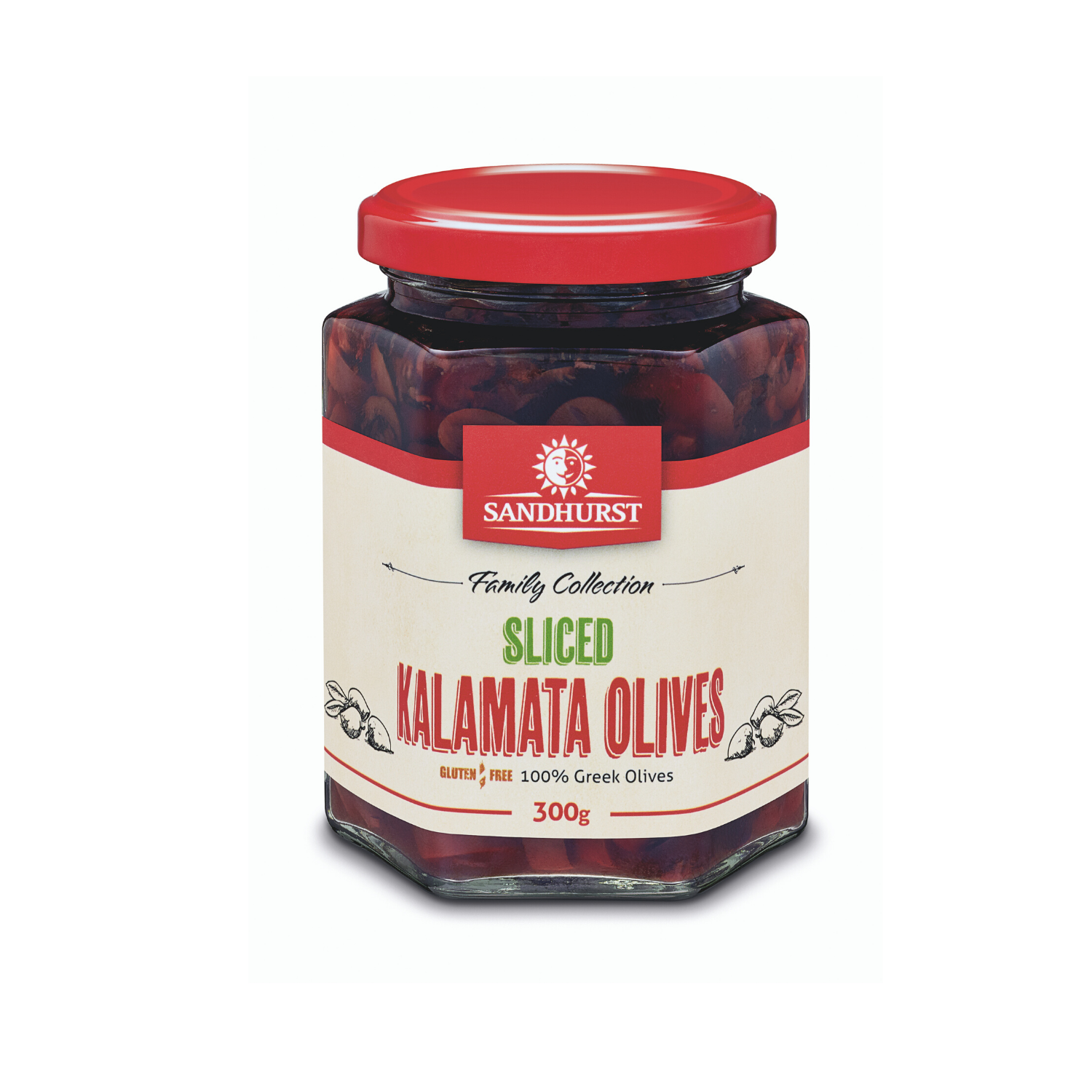 Sandhurst Sliced Kalamata Olives 300g