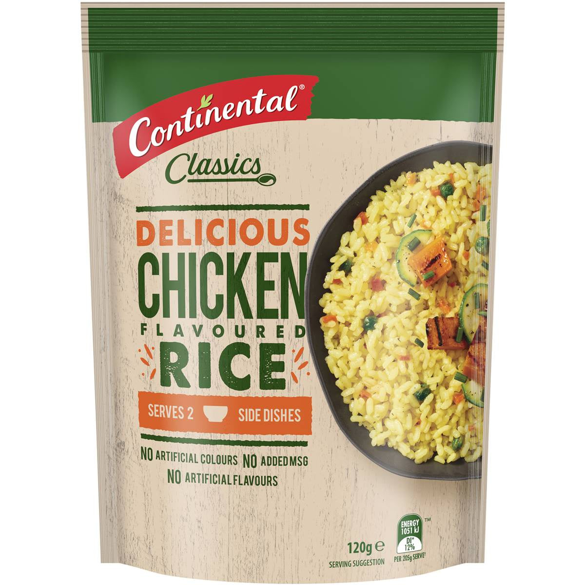 Continental Chicken Rice Flavoured 120g