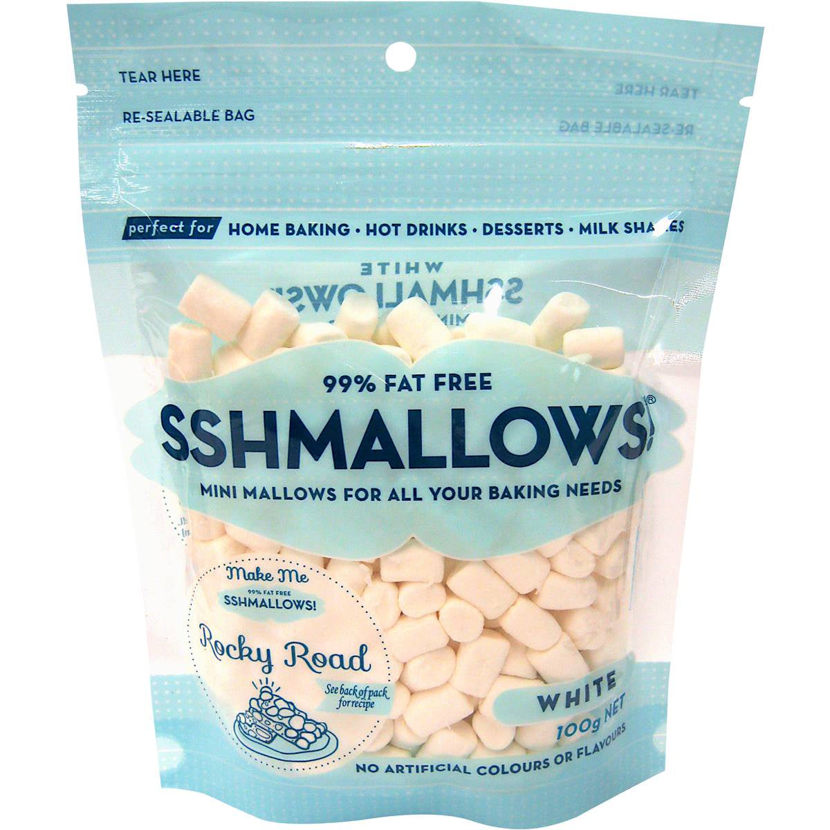 Sshmallows  White Mini Mallows 100g