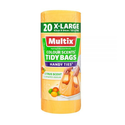 Multix Tidy Bags Citrus Scent 50L 20 pack