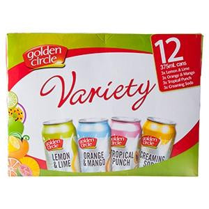 Golden Circle Drink Varieties 375mL 12 pack