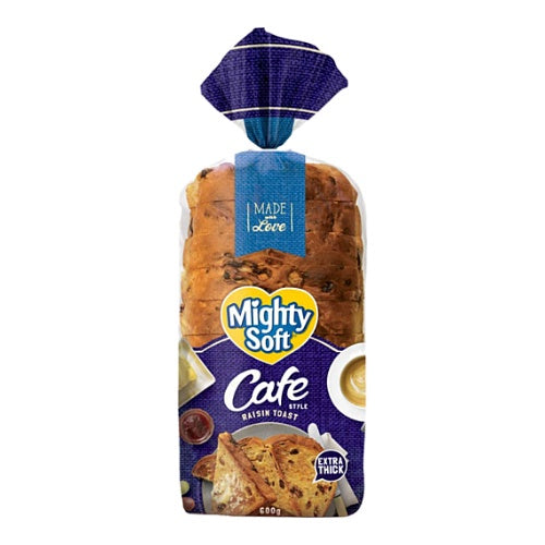 Mighty Soft Cafe Raisin Toast 600g