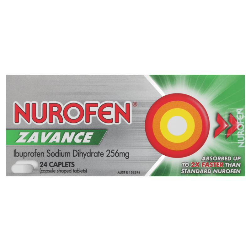 Nurofen Zavance Caplets 24 pk