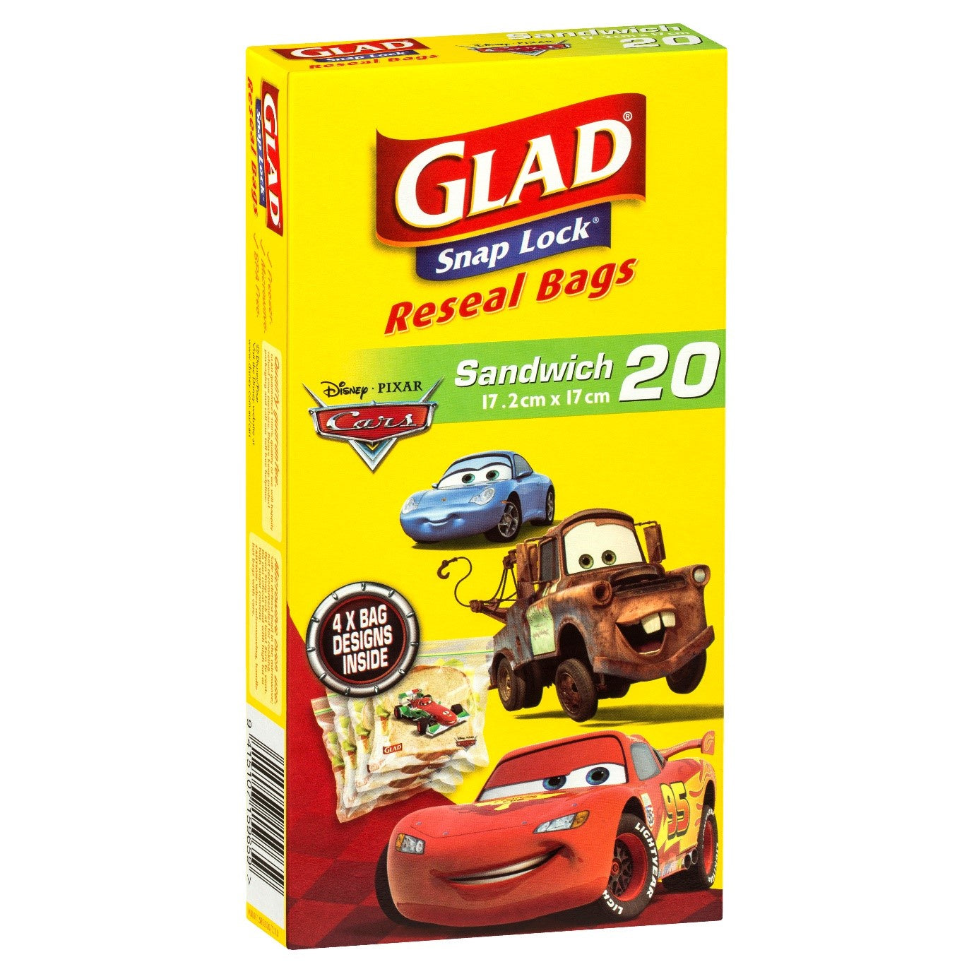 Glad Snap Lock Reseal Bags Boys 17.2x17cm 20 pack