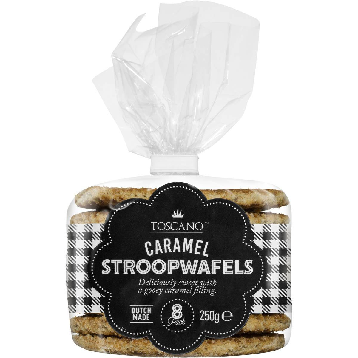 Toscano Caramel Stroopwaffels 250g